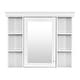 preview thumbnail 30 of 31, 36″ Modern Bathroom Vanity with Mirror Medicine Cabinet & 4-Drawer Storage Cabinet