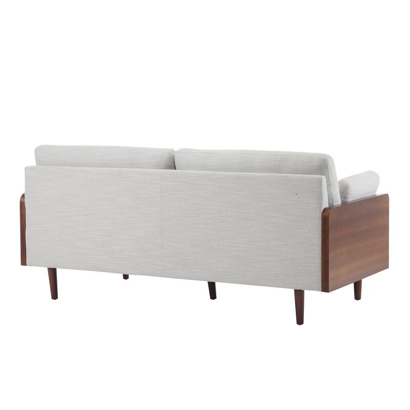 Mid-Century Modern Sofa with Slim Track Arms