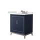 Option Dark Blue, Nickel Trim, White Quartz Top