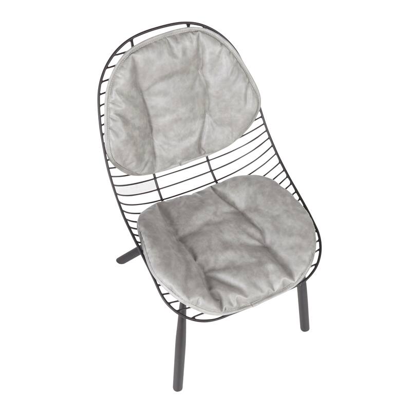 Copper Grove Beloslav Wired Chairs with Removable Faux Leather Cushions (Set of 2)