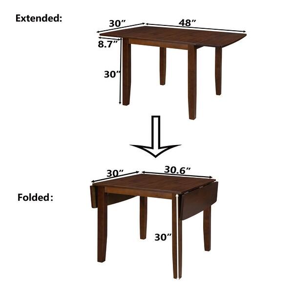 Mea Wood Drop Leaf Dining Table 48 x 30 x 30 inch Bed Bath & Beyond