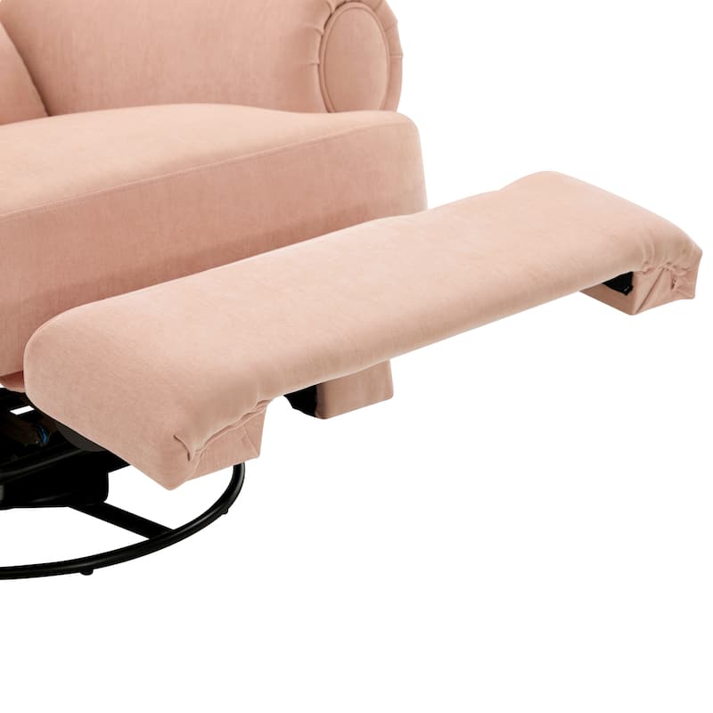 Christopher Knight Home - Thorne Chenille Swivel Recliner Rocker Chair with Adjustable Backrest