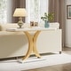 preview thumbnail 2 of 15, 40 Inches Narrow Industrial Console Sofa Table for Entryway