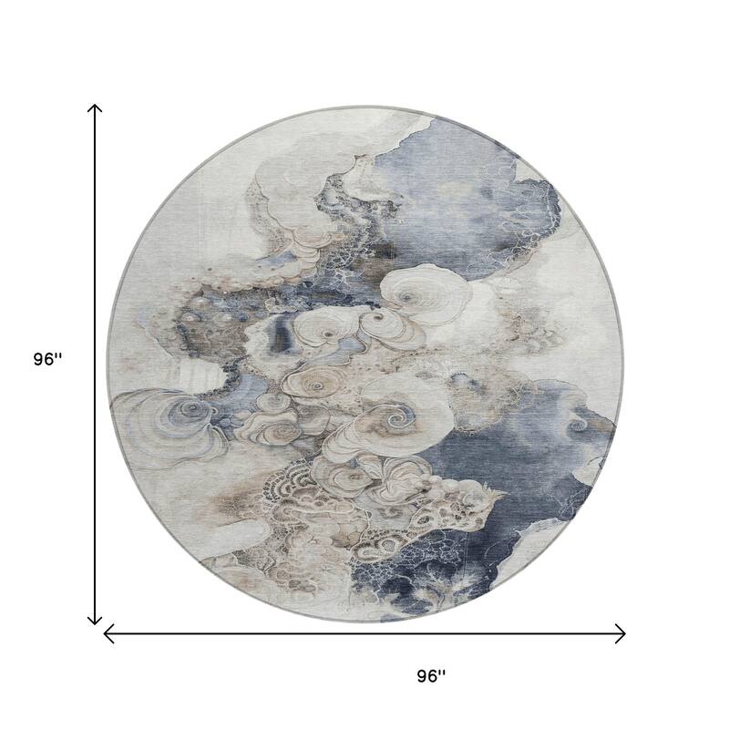 HomeRoots Abstract Transitional Rectangle Outdoor Rug