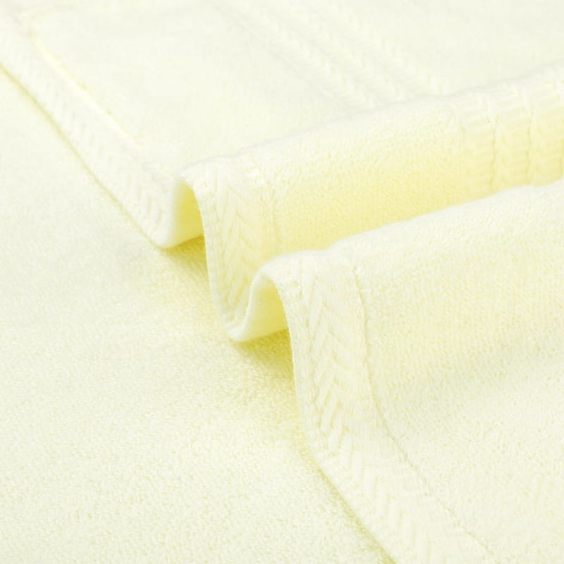 Cotton Hand Towels Set, Highly Absorbent and Quick Drying, Multi-Purpose Towel for Camping, Hotel, Spa 14" x 30" Yellow