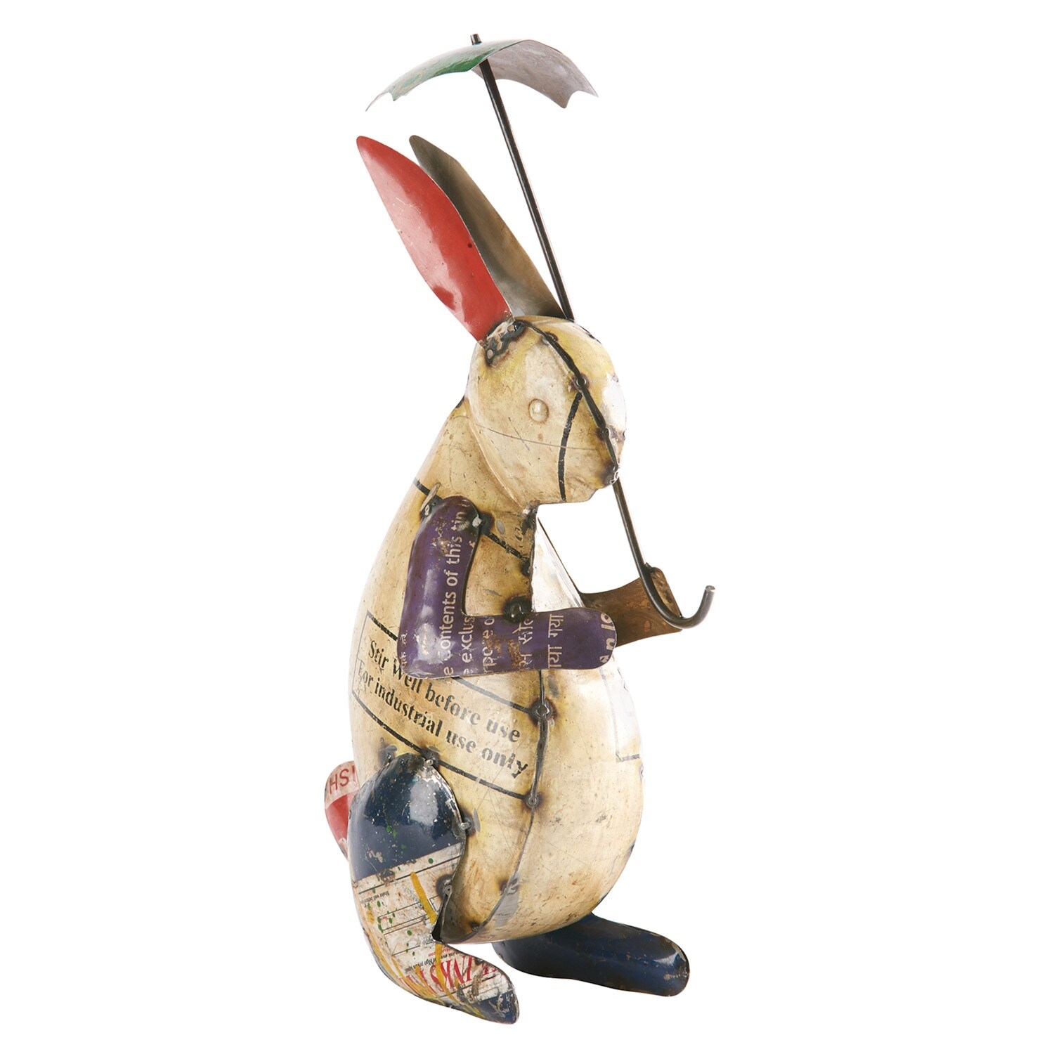 Art Artifact Rabbit With Umbrella Garden Sculpture Recycled Metal Outdoor Decor Hare Bunny Figurine Statuette 17 In Overstock Art Artifact Rabbit With Umbrella Garden Sculpture Recycled Metal Outdoor Decor Hare Bunny Figurine Statuette 17 In Overstock