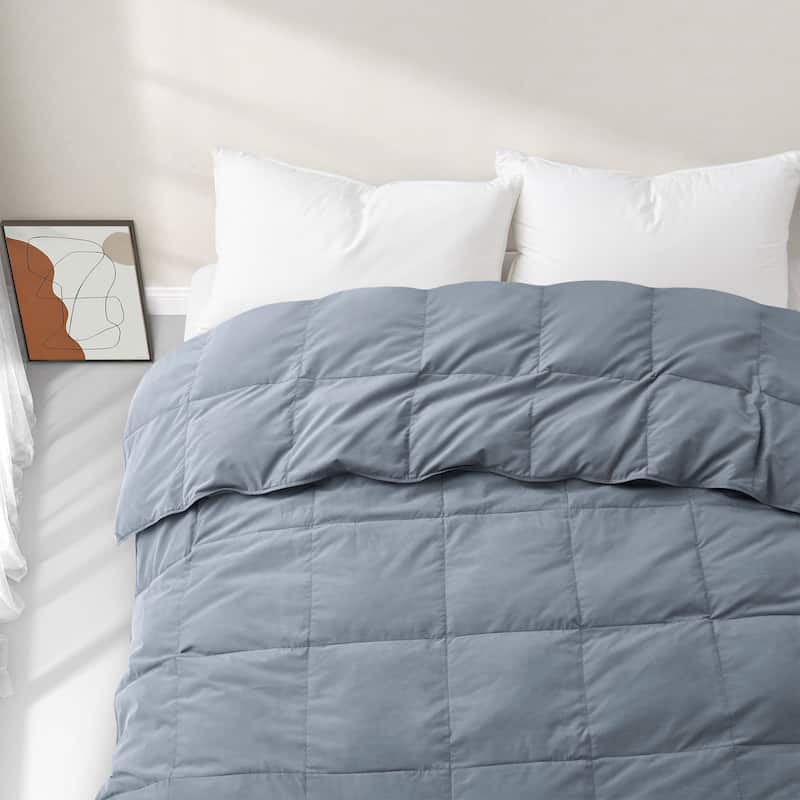 All Season & Lightweight Ultra Soft 360 TC White Goose Down Duvet Comforter