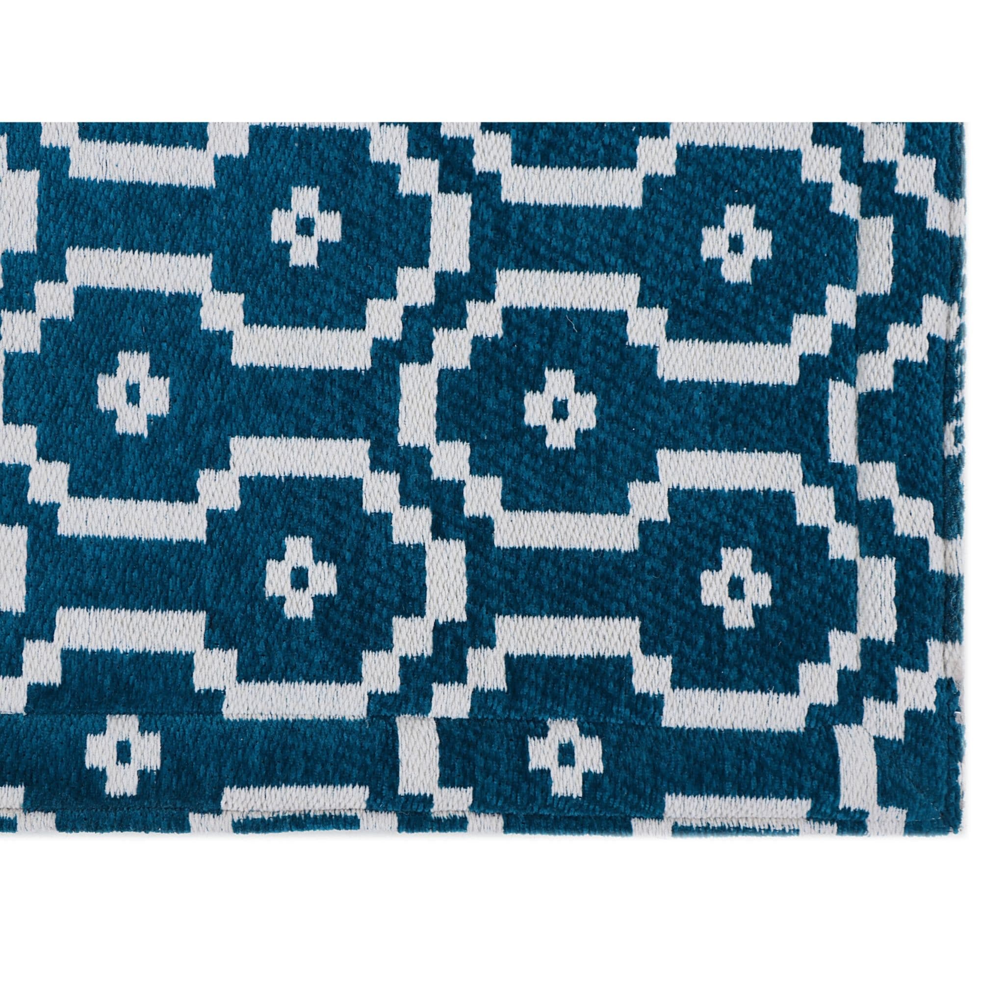 RugSmith Blue Medallion Anti-Fatigue Kitchen Mat, 20 x 36