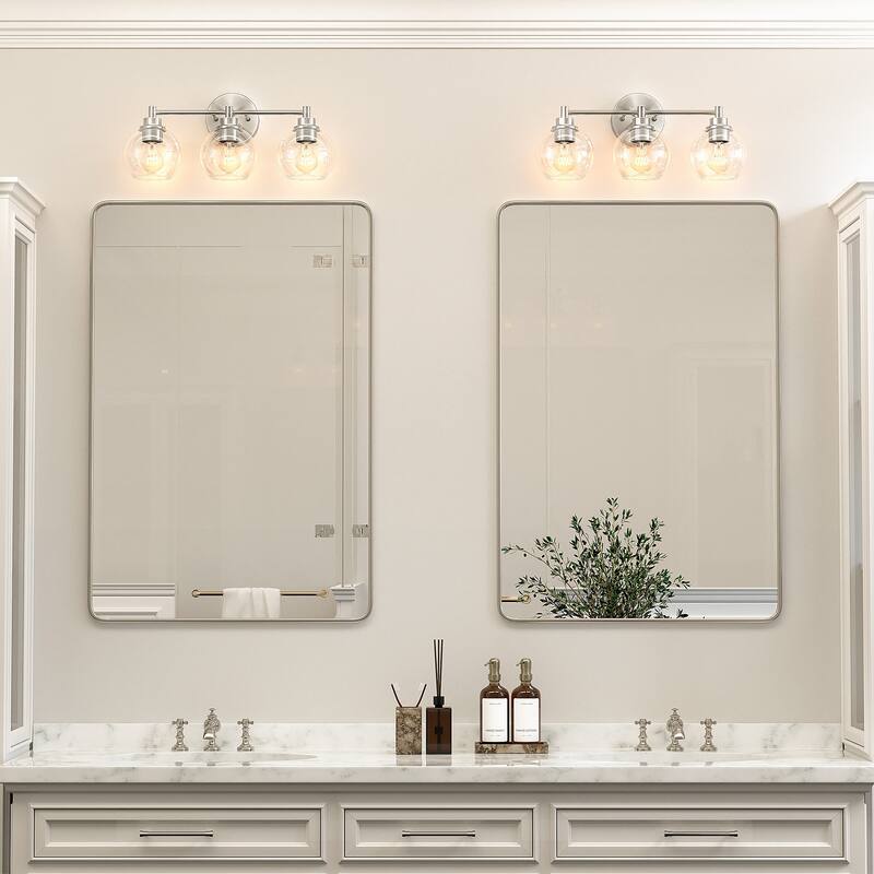 Dimmable Bathroom Vanity Light Globe Glass Shades