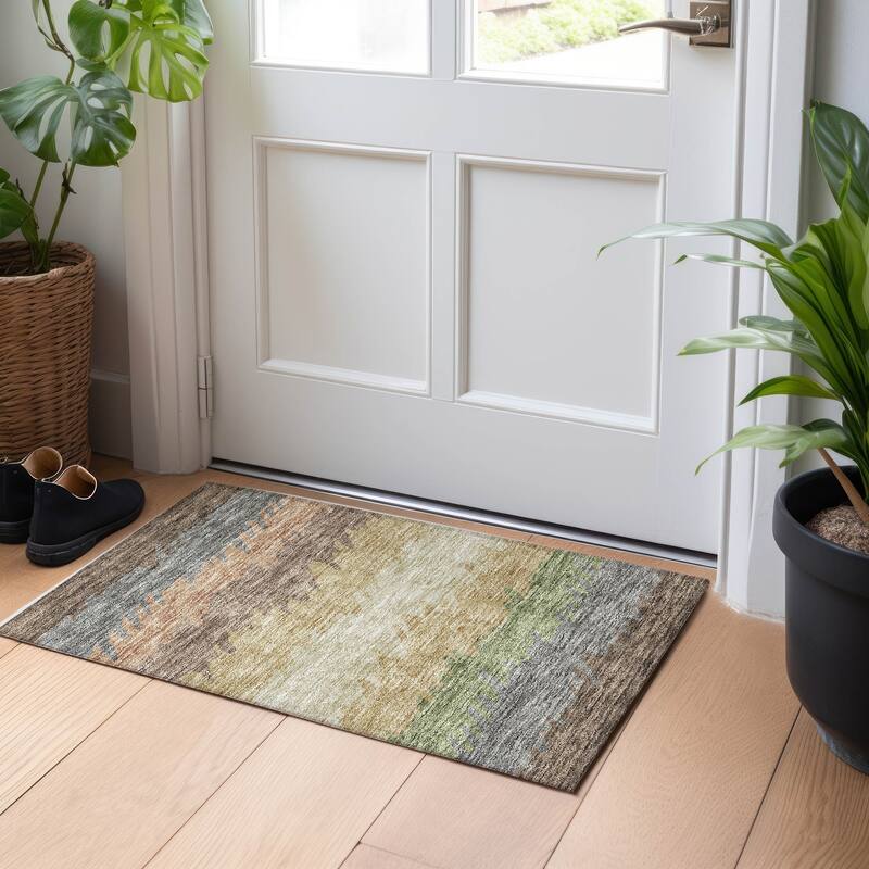 Premium Washable Super Soft Modern Ombre Mayfield Rug - Chocolate - 1' 8" x 2' 6" - Rectangle
