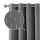 preview thumbnail 1 of 10, Deconovo Foil Print Striped Room Darkening Curtains Set of 2 42W x 95L - Grey