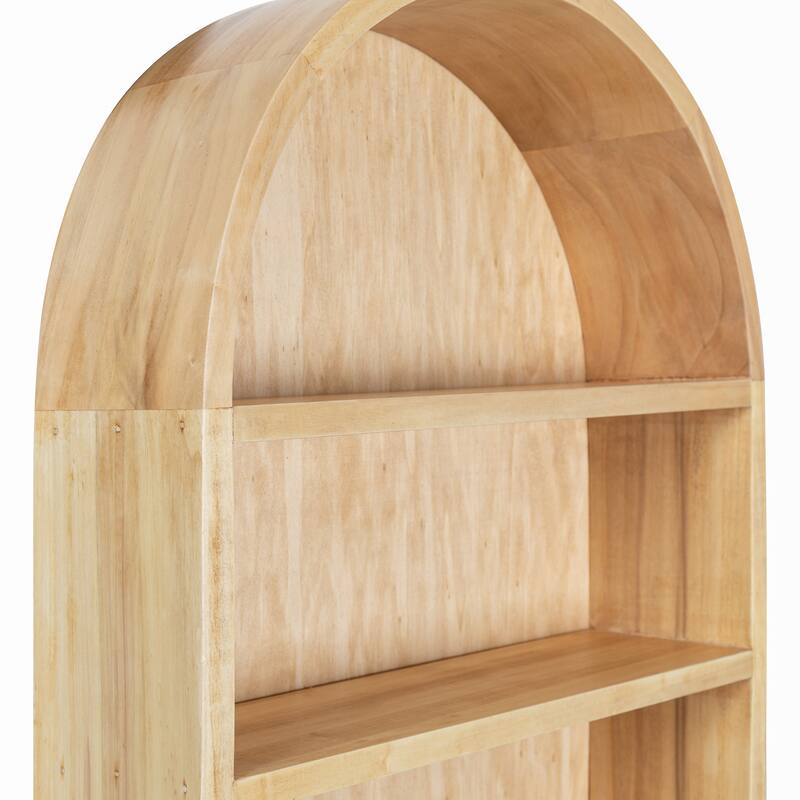 Kate and Laurel Hutton Wood Capsule Wall Shelf