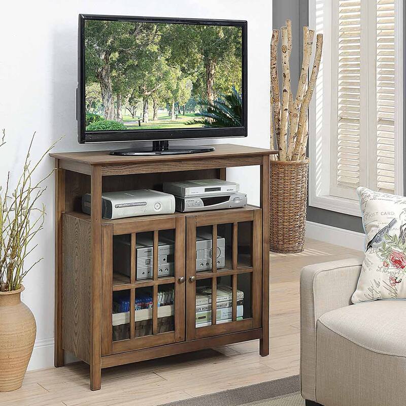 Convenience Concepts Big Sur Highboy 40 inch TV Stand with Storage Cabinets