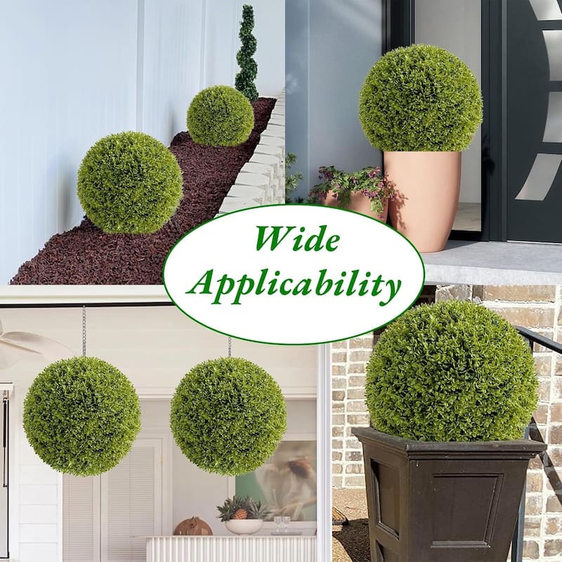 Decorative Artificial Plant Topiary Boxwood Balls for Home Decor, Wedding, Mi Zilan