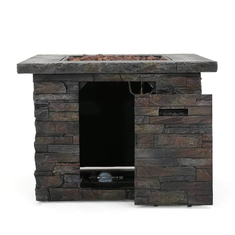 Blaeberry Outdoor Stone Fire Pit by Christopher Knight Home