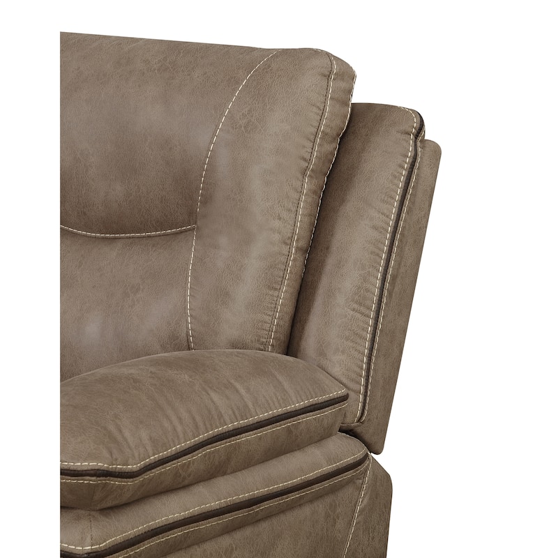 Steve Silver Irrigone Faux Leather Duel Reclining Sofa