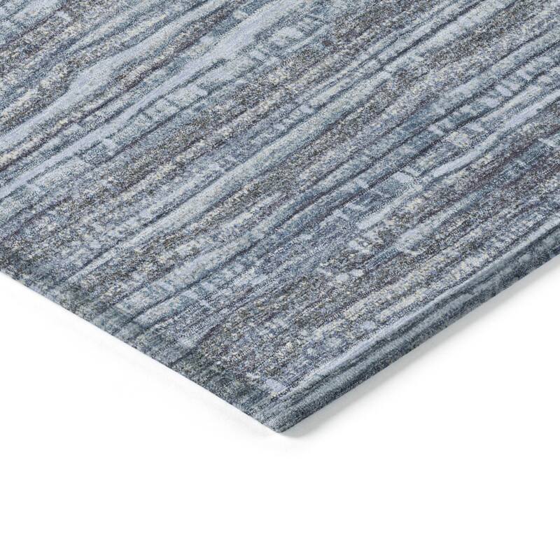 HomeRoots Striped Transitional Rectangle Outdoor Rug