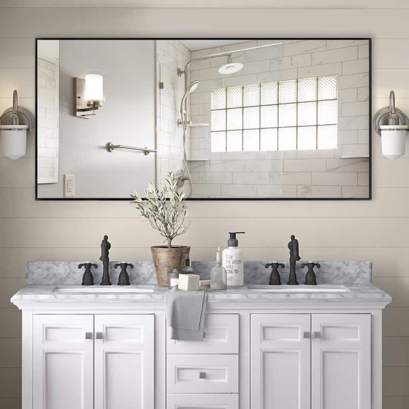 Full Length Free Standing Body Mirror Metal Framed Wall Mirror Large Floor Mirror