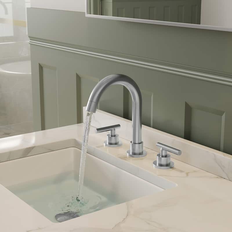 Widespread Bathroom Faucet 3 Hole, 2-Handle Bathroom Sink Faucet