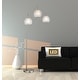 preview thumbnail 4 of 2, Zucca 3-Arch LED Floor Lamp with Dimmer, 83"H, Brushed Steel - 83