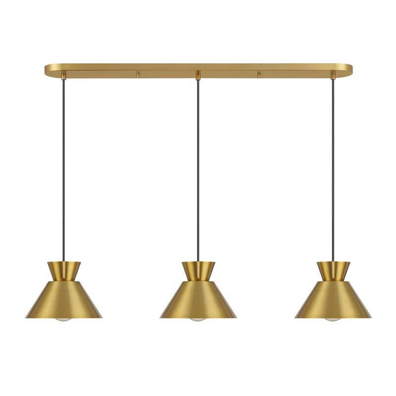 3-Light Linear Chandelier By Trade Winds