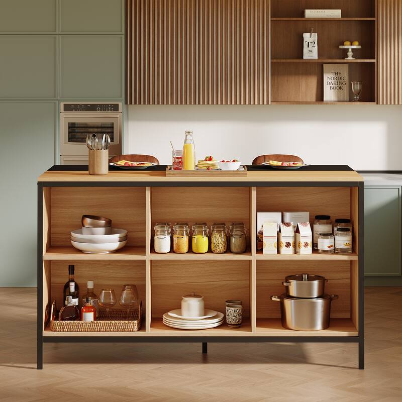 62" Home Bar Cabinet Unit