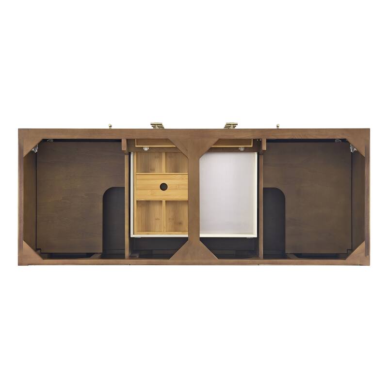 James Martin Vanities 485-V60D Myrrin 60" Double Basin Wood Vanity