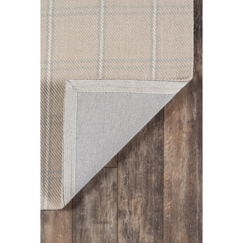 Erin Gates by Momeni Marlborough Dover Plaid Handmade Wool Area Rug
