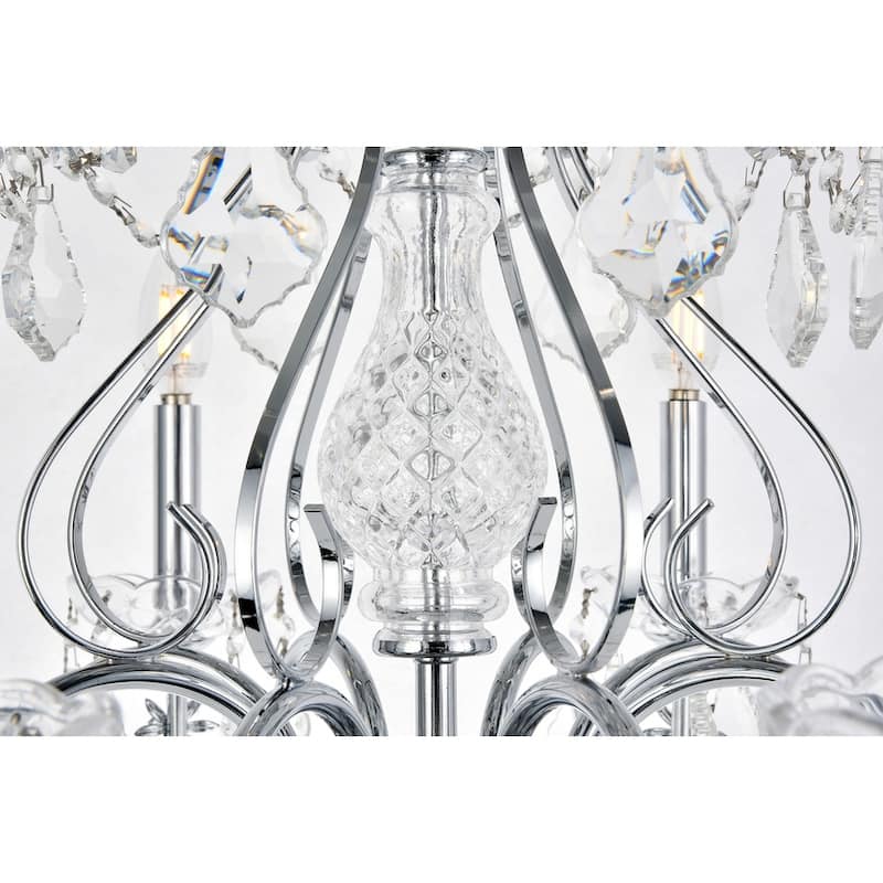 Fleur Illumination 8 light Chrome Chandelier
