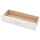 preview thumbnail 32 of 32, Low-Profile Grounded Frame Bed with Storage Shelves Headboard