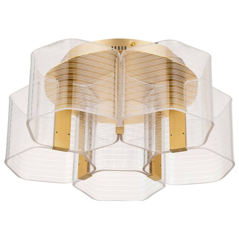 Nuvo Lighting 62/2401 Kenzo 18" Wide Semi-Flush LED Ceiling Fixture - Polished Anodized Bronze