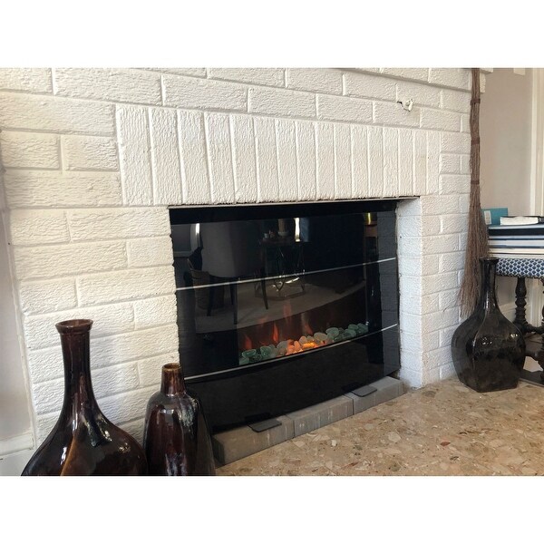 Shop Bionaire Black Electric Fireplace Overstock 7571923