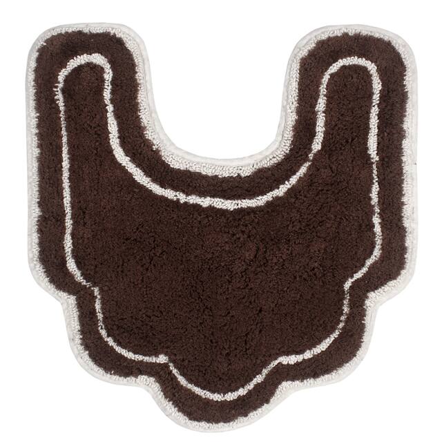 Home Weavers Allure Collection Absorbent Cotton, Machine Washable and Dry Bath Rugs