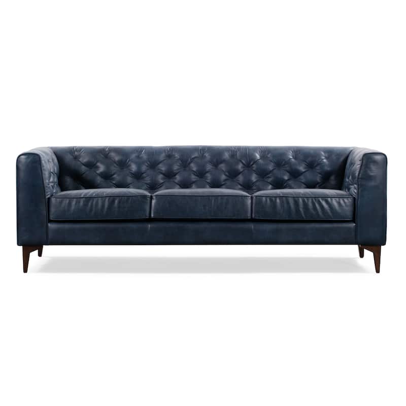 Poly & Bark Essex 89" Sofa - Full Grain Genuine Italian Leather