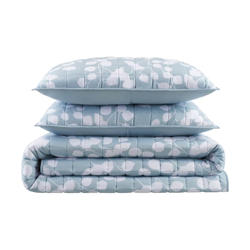 Serta Simply Comfort Ellen Botanical Quilt Set