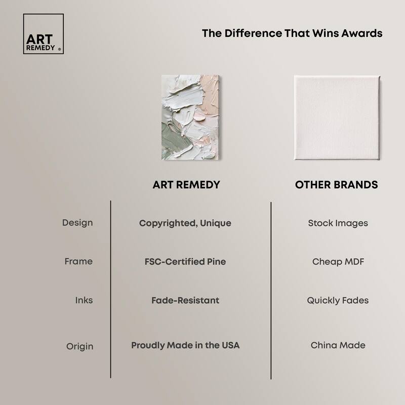 Creamy Contours I Canvas by Art Remedy, Gallery Wrapped