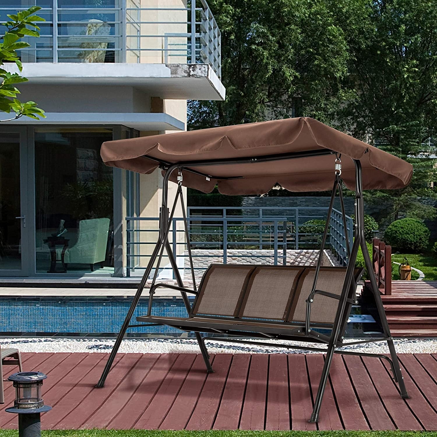 Outdoor canopy swing glider outlet