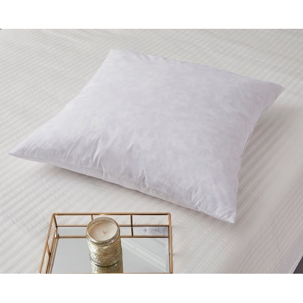 European Square 26 X 26 Inch Feather Pillows Set Of 2 White Overstock 3840979