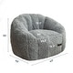 preview thumbnail 23 of 55, Giant Bean Bag Chair,Shell-Shaped Oversized Bean Bag Chair with Fille