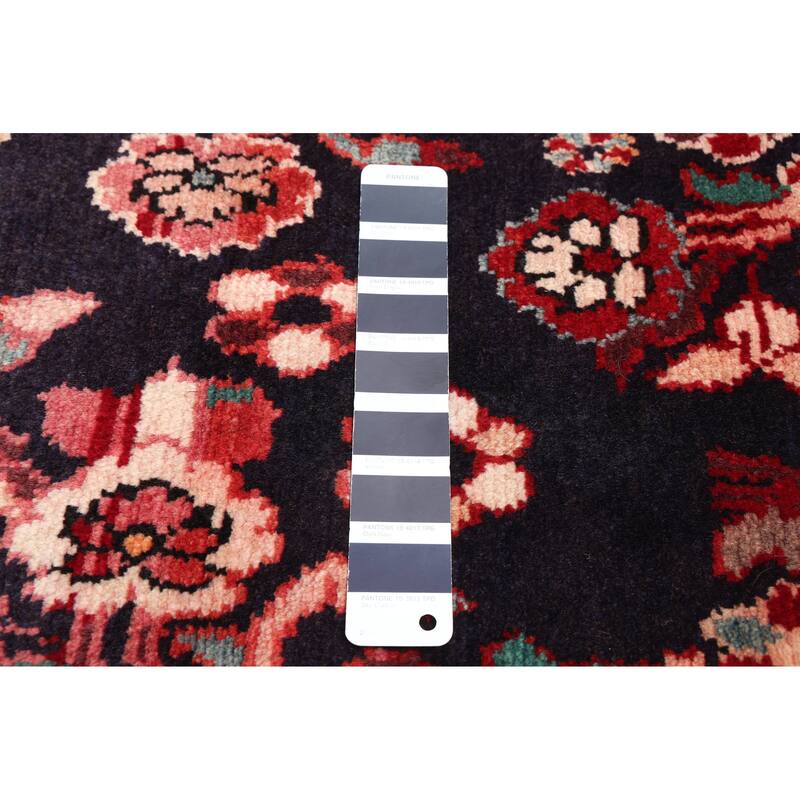 ECARPETGALLERY Hand-knotted Andelz Dark Navy Wool Rug - 4'0 x 8'0