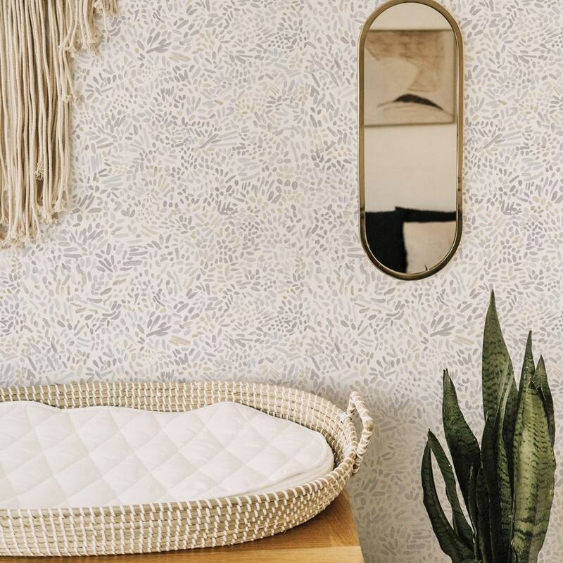 Tempaper Brushstroke Garden Peel and Stick Wallpaper