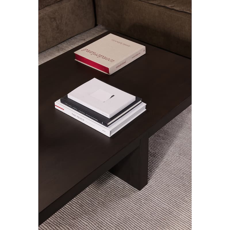 Aurelle Home Foane Modern Solid Oak Coffee Table