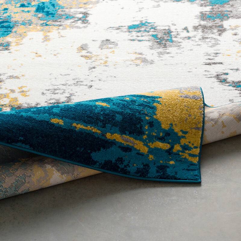 Avery Abstract Watercolor Area Rug