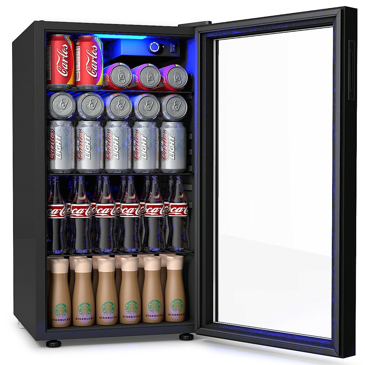 Shop Gymax 120 Can Beverage Refrigerator Beer Wine Soda Drink