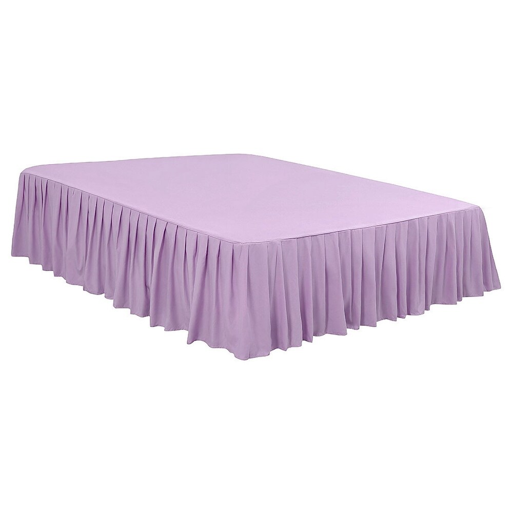 Purple bed skirt king hotsell