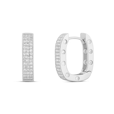 SHYMI Chunky Pave Horseshoe Hoops