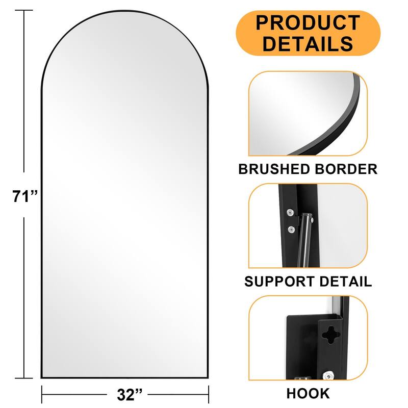 Huge Modern Framed Full Length Floor Mirror - 71*32