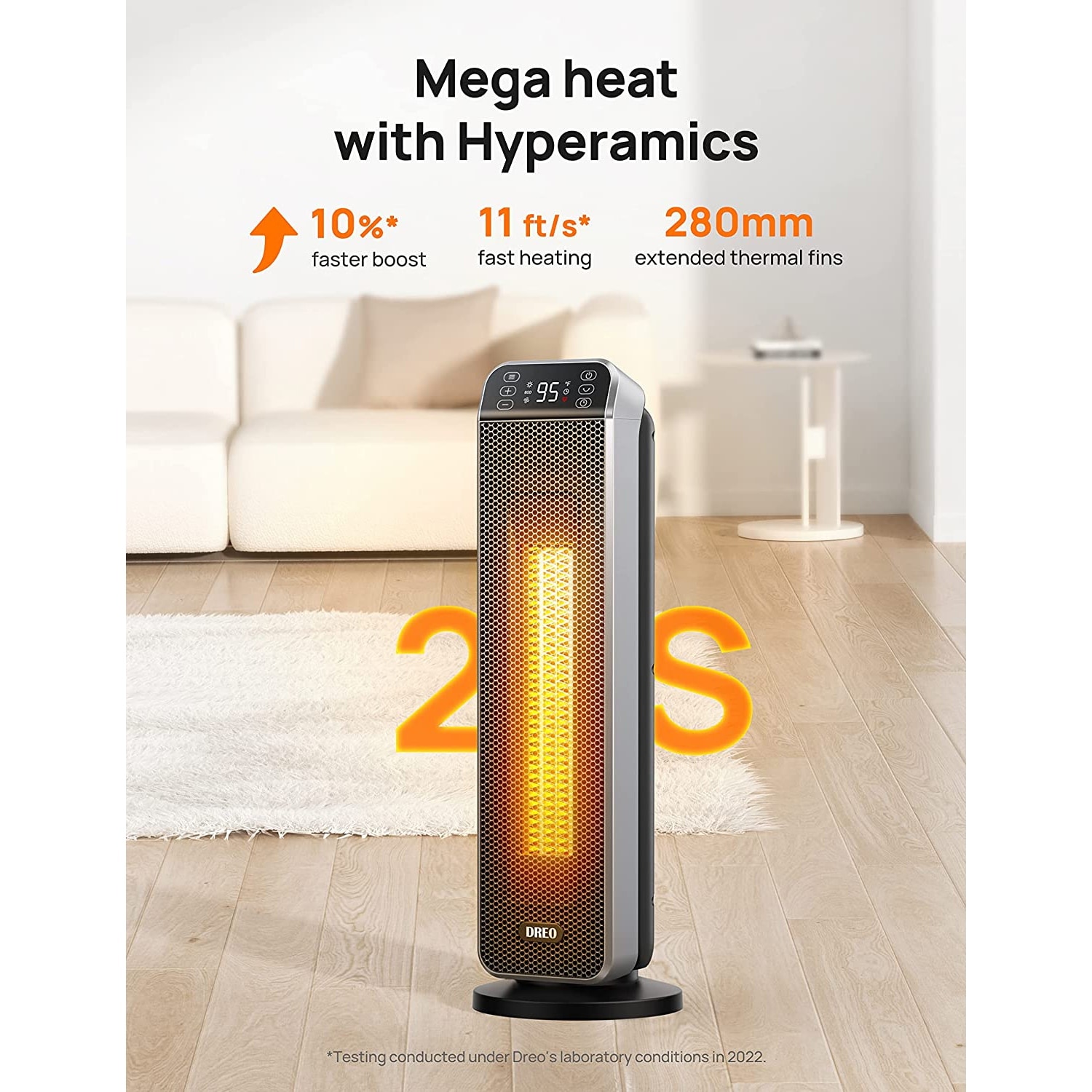 LifeSmart 1500W 16 Inch Tower PTC Heater with Oscillation, 2 Heating Modes,  Cool Touch Cabinet & Reviews