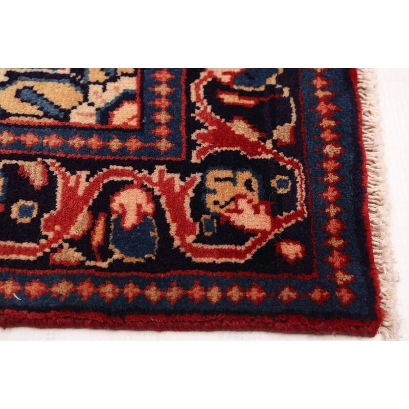 ECARPETGALLERY Hand-knotted Andelz Red Wool Rug - 3'5 x 10'1
