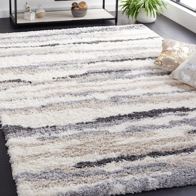 SAFAVIEH Fontana Shag Josebe Modern 2-inch Thick Rug